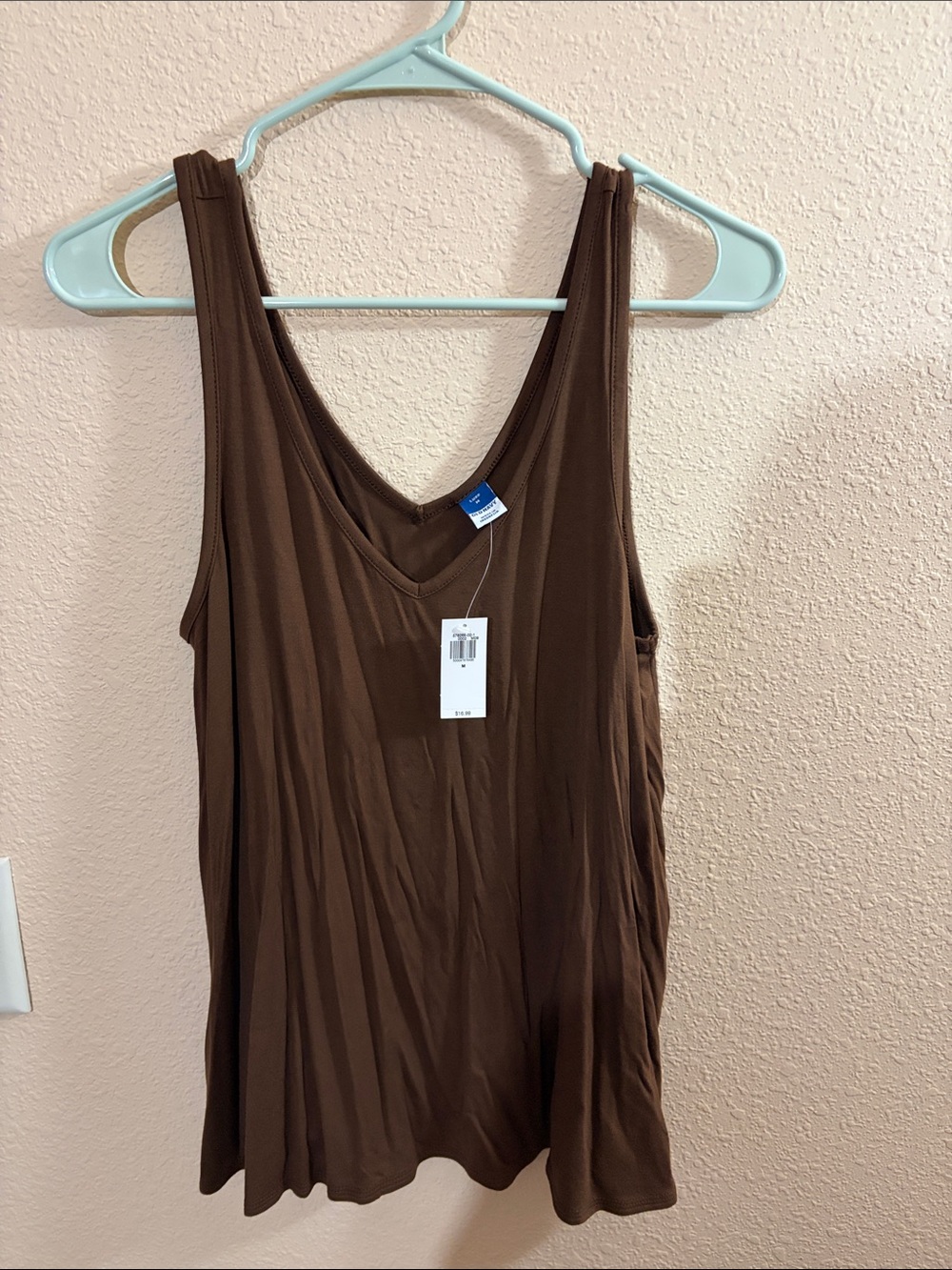 NWT Old Navy Luxe Brown V-Neck Tank Top